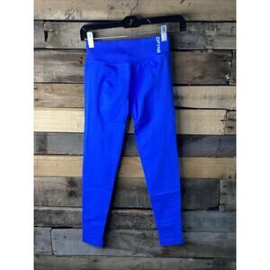 Dfyne Impact Leggings Women’s Seamless Yoga Butt Lifting Blue Pants Size Small